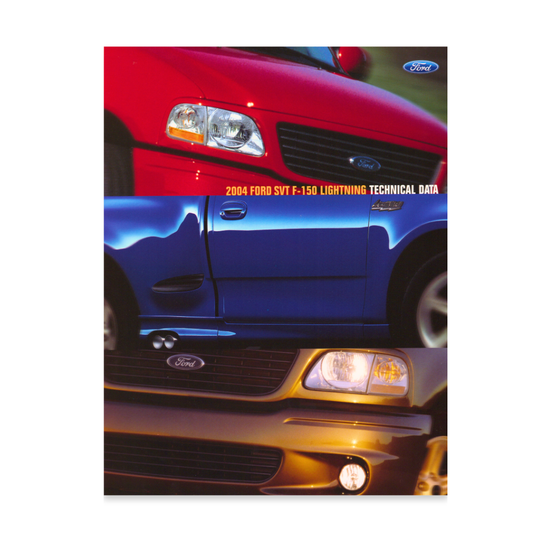 2004 Lightning Tech Data Card - Ford Show Parts